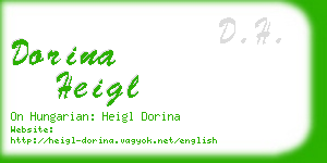 dorina heigl business card